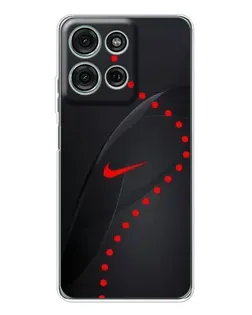Чехол для Motorola Moto G96 5G с картинкой «Абстрактный дизайн Nike»