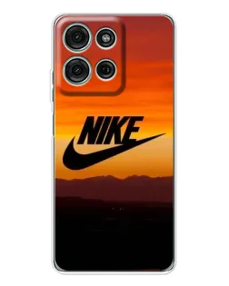 Чехол для Motorola Moto G96 5G с картинкой «Nike — вечерний горизонт»