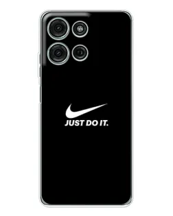 Чехол для Motorola Moto G96 5G с картинкой «Минимализм от Nike»