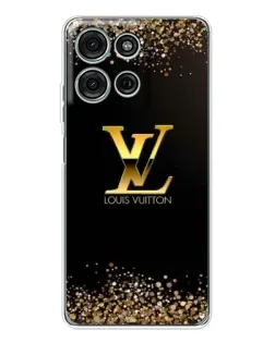 Чехол для Motorola Moto G96 5G с картинкой «LV — золотые искры»