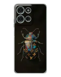 Чехол для Motorola Moto G96 5G с картинкой «LV — мраморный принт»