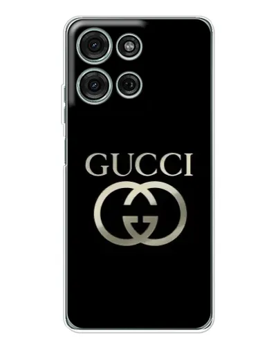 Чехол для Motorola Moto G96 5G с картинкой «Gucci — золото на черном» Чехол для Motorola Moto G96 5G с картинкой «Gucci — золото на черном»