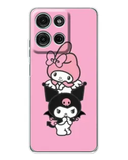Чохол для Motorola Moto G96 5G з картинкою «My Melody та Kuromi» Чохол для Motorola Moto G96 5G з картинкою «My Melody та Kuromi»