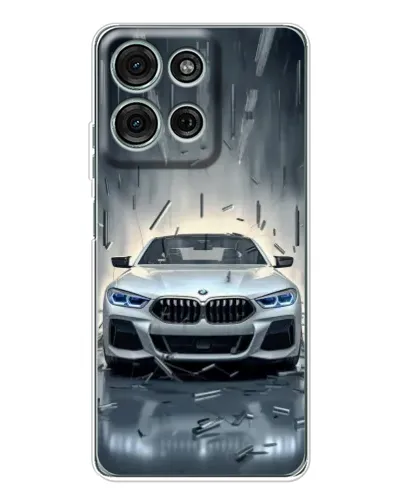 Чехол для Motorola Moto G96 5G с картинкой «BMW в свете фар»