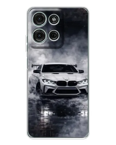 Чехол для Motorola Moto G96 5G с картинкой «BMW сквозь туман»