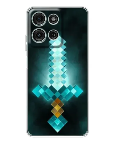 Чехол для Motorola Moto G96 5G с картинкой «Алмазный меч неон» Чехол для Motorola Moto G96 5G с картинкой «Алмазный меч неон»