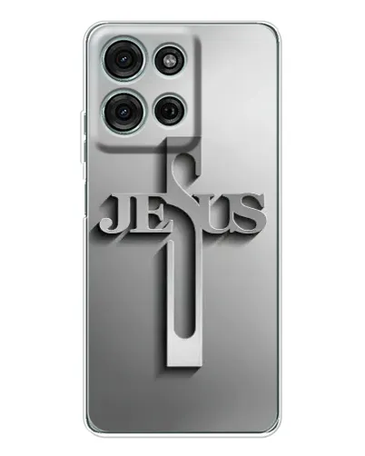 Чехол для Motorola Moto G96 5G с картинкой «Металлический крест Jesus» Чехол для Motorola Moto G96 5G с картинкой «Металлический крест Jesus»