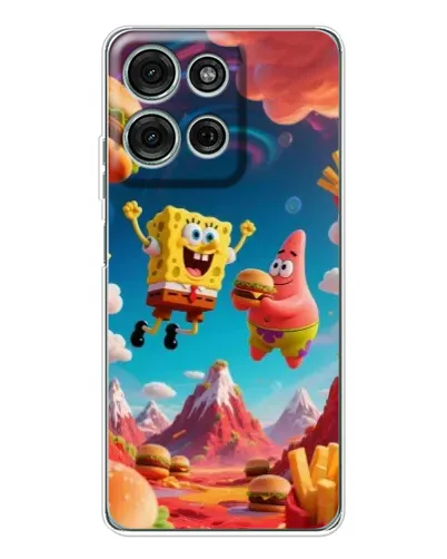 Чохол для Motorola Moto G96 5G з картинкою «Космічний фастфуд»