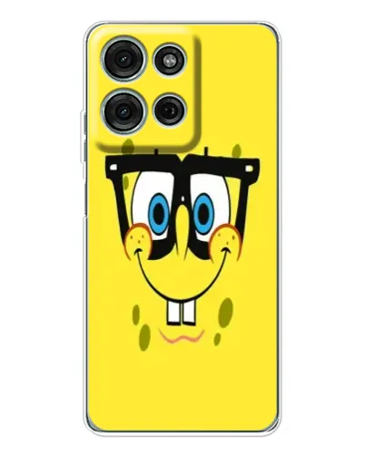 Чехол для Motorola Moto G96 5G с картинкой «Минималистичный Спанч Боб» Чехол для Motorola Moto G96 5G с картинкой «Минималистичный Спанч Боб»