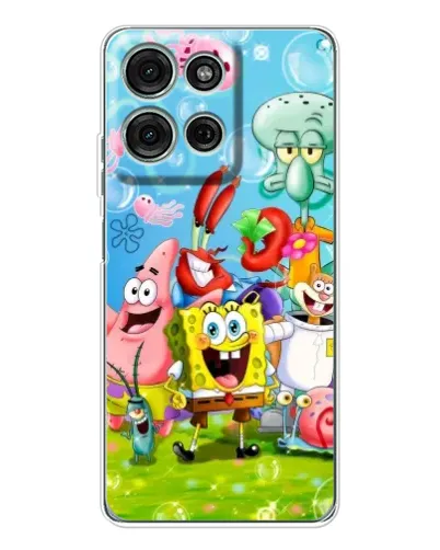 Чехол для Motorola Moto G96 5G с картинкой «Губка Боб и друзья» Чехол для Motorola Moto G96 5G с картинкой «Губка Боб и друзья»