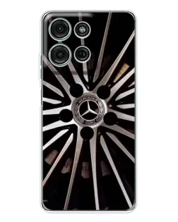 Чехол для Motorola Moto G96 5G с картинкой «Диск Mercedes»