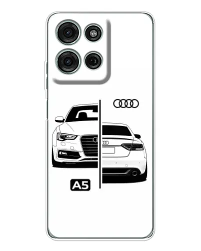 Чехол для Motorola Moto G96 5G с картинкой «Audi — контрастный дизайн»