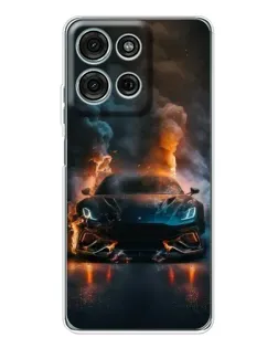 Чохол для Motorola Moto G96 5G з картинкою «Lamborghini димна естетика»