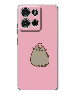 Чохол для Motorola Moto G96 5G з картинкою «Pusheen серце»
