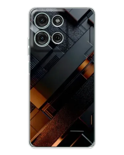 Чехол для Motorola Moto G96 5G с картинкой «Черные геометрические блоки» Чехол для Motorola Moto G96 5G с картинкой «Черные геометрические блоки»