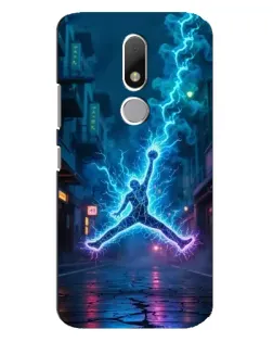 Чехол для Motorola Moto M с картинкой «Jordan Gold Jumpman»