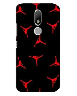 Чехол для Motorola Moto M с картинкой «Jordan Red Pattern»