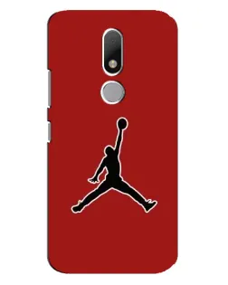 Чехол для Motorola Moto M с картинкой «Jordan Red Back»