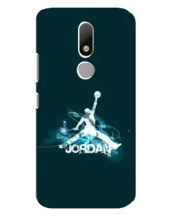Чехол для Motorola Moto M с картинкой «Jordan Blue Fire»