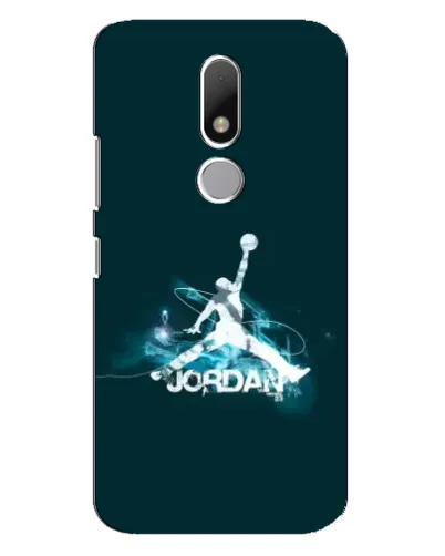 Чехол для Motorola Moto M с картинкой «Jordan Blue Fire»