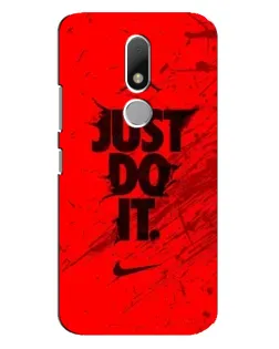 Чехол для Motorola Moto M с картинкой «Nike Just Do It»