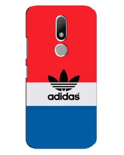 Чехол для Motorola Moto M с картинкой «Ретро блоки Adidas»