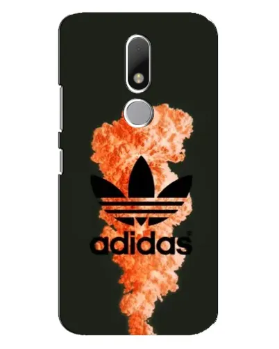 Чехол для Motorola Moto M с картинкой «Оранжевый дым Adidas»