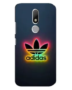 Чехол для Motorola Moto M с картинкой «Неоновый Adidas»