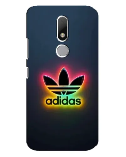 Чехол для Motorola Moto M с картинкой «Неоновый Adidas»
