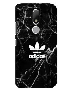 Чехол для Motorola Moto M с картинкой «Белый мрамор Adidas»