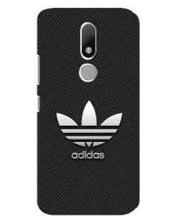 Чехол для Motorola Moto M с картинкой «Adidas Карбоновая текстура»