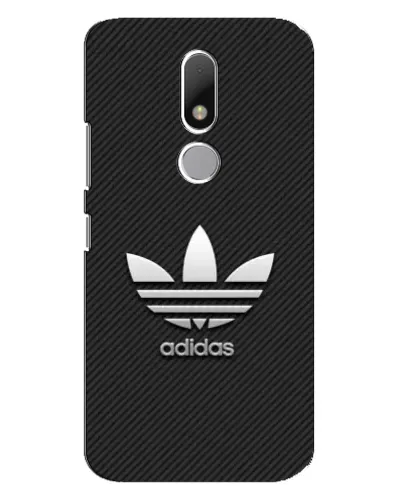 Чехол для Motorola Moto M с картинкой «Adidas Карбоновая текстура»