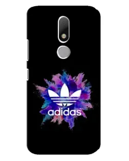 Чехол для Motorola Moto M с картинкой «Взрыв красок Adidas»