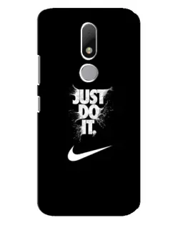 Чехол для Motorola Moto M с картинкой «Текстовый принт Nike»