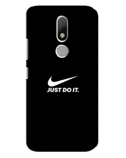 Чехол для Motorola Moto M с картинкой «Минимализм от Nike»