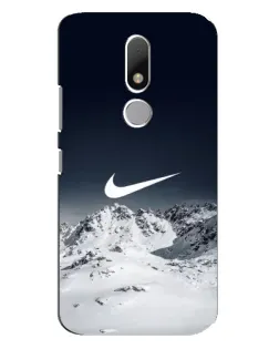 Чехол для Motorola Moto M с картинкой «Nike — зимние горы»