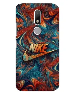 Чехол для Motorola Moto M с картинкой «Nike в абстракции»