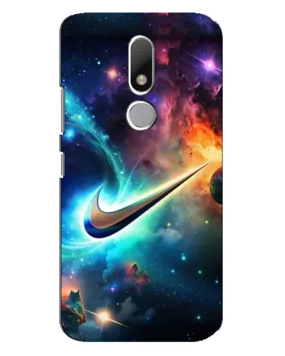 Чехол для Motorola Moto M с картинкой «Космический Nike Swoosh» Чехол для Motorola Moto M с картинкой «Космический Nike Swoosh»