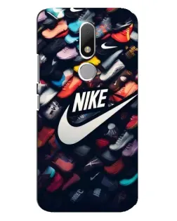 Чехол для Motorola Moto M с картинкой «Коллекция кроссовок Nike»