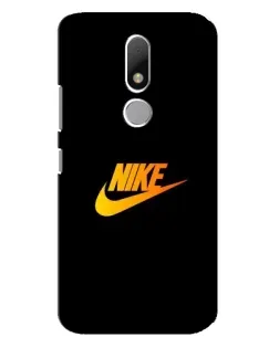 Чехол для Motorola Moto M с картинкой «Золотой логотип Nike»