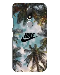 Чохол для Motorola Moto M з картинкою «Тропічний принт Nike»