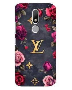 Чехол для Motorola Moto M с картинкой «Цветочный Louis Vuitton»