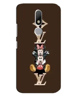 Чехол для Motorola Moto M с картинкой «LV и Микки Маус»