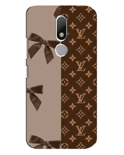 Чехол для Motorola Moto M с картинкой «Louis Vuitton — банты»