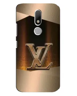 Чехол для Motorola Moto M с картинкой «LV — золотое сияние»