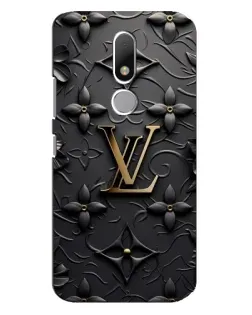 Чехол для Motorola Moto M с картинкой «Кожаная текстура LV»