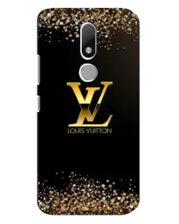 Чехол для Motorola Moto M с картинкой «LV — золотые искры»