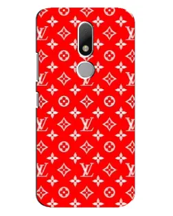 Чехол для Motorola Moto M с картинкой «Яркий паттерн LV»