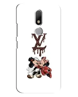 Чехол для Motorola Moto M с картинкой «LV и Микки Маус»