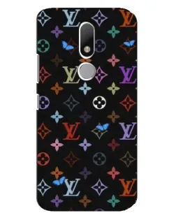 Чехол для Motorola Moto M с картинкой «Цветная монограмма LV»